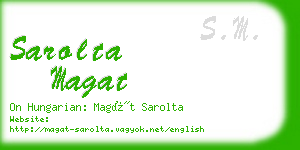 sarolta magat business card